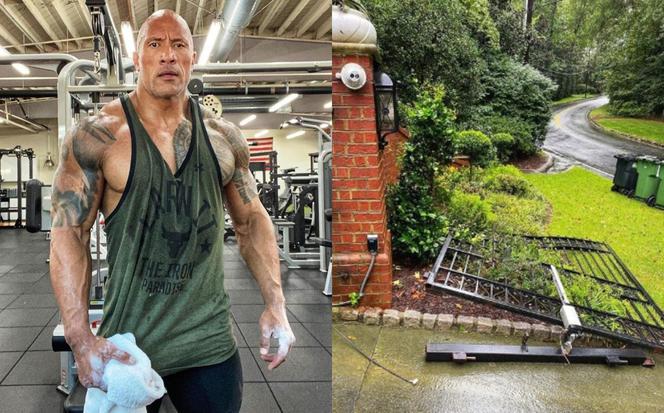 Dwayne Johnson rozwalił bramę