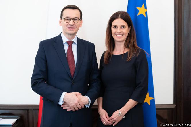 Danuta Dmowska-Andrzejuk i premier Mateusz Morawiecki