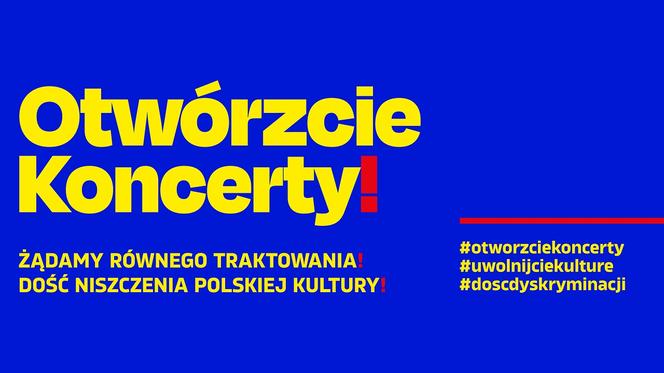Otwórzcie koncerty! Kluby, organizatorzy i artyści protestują