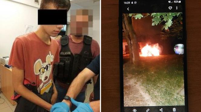 SERYJNY PODPALACZ zatrzymany! Ma 19 lat. LUBIŁ PATRZEĆ na akcje gaśnicze!
