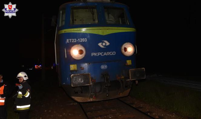 Pieszy potrącony przez pociąg