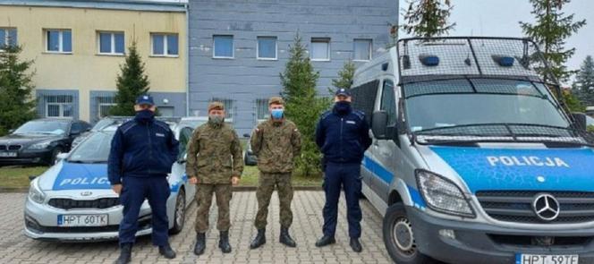 Patrole żołnierzy i policji