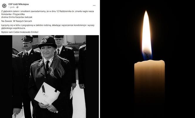 Nie żyje Emilia Karpicka-Jadczak. Druhna z OSP Łódź Mikołajew zostawiła czworo dzieci