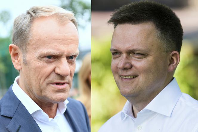 Donald Tusk i Szymon Hołownia