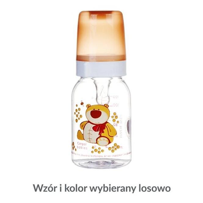 Canpol, butelka dekorowana Wesołe zwierzaki, 120 ml