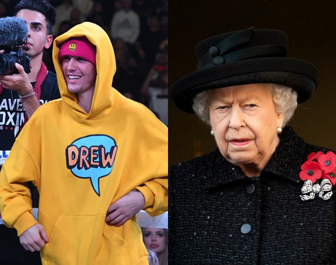 Justin Bieber, królowa Elżbieta II