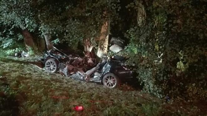 BMW wypadło z drogi, zginęła dwójka młodych ludzi. Tragedia w Jabłonicy Polskiej