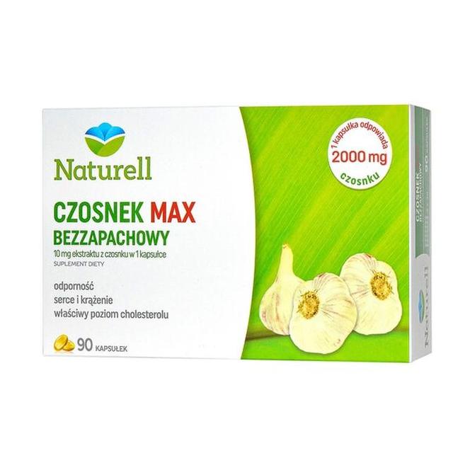 Naturell Czosnek Max Bezzapachowy, kapsułki, 90 szt.