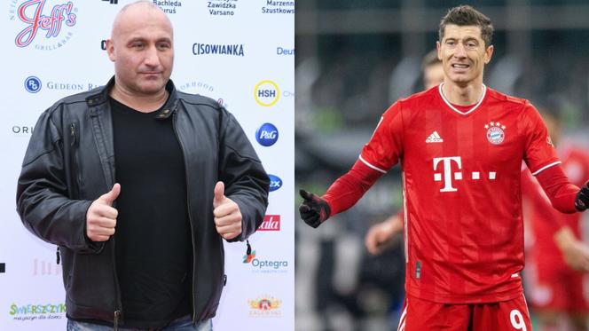 Marcin Najman i Robert Lewandowski