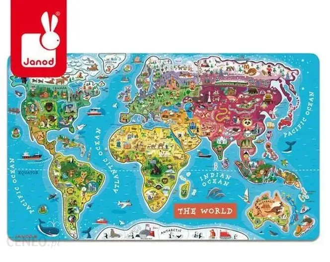 Mapa świata puzzle