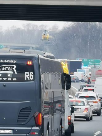Wypadek na A4 w Mysłowicach