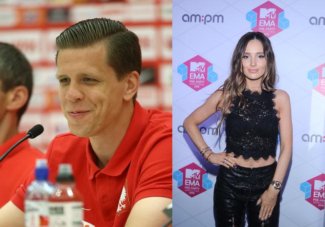 Wojciech Szczęsny i Marina Łuczenko