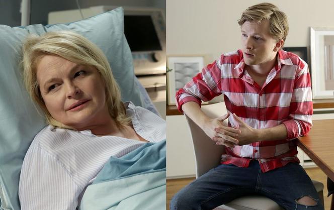 M jak miłość. Marta (Dominika Ostałowska), Łukasz (Jakub Józefowicz)