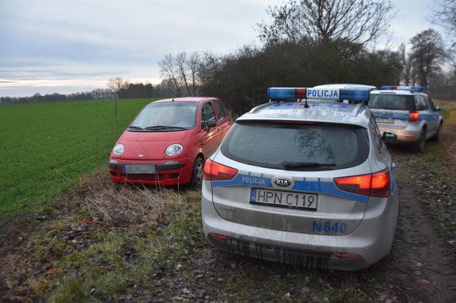Uciekał policji Daewoo Matizem