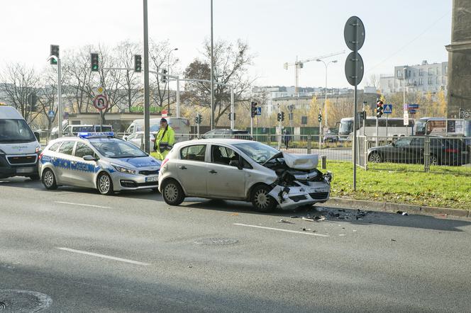 Kolizja na Mokotowie