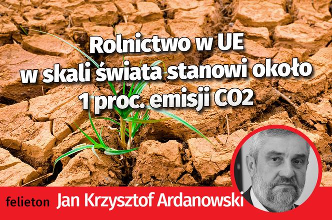 Ardanowski - Rolnictwo w UE w skali świata stanowi około 1 proc. emisji CO2