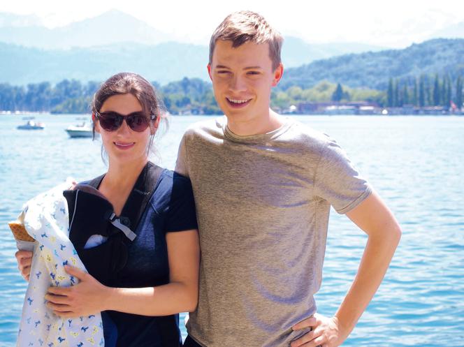 Katarzyna Englert z mężem
