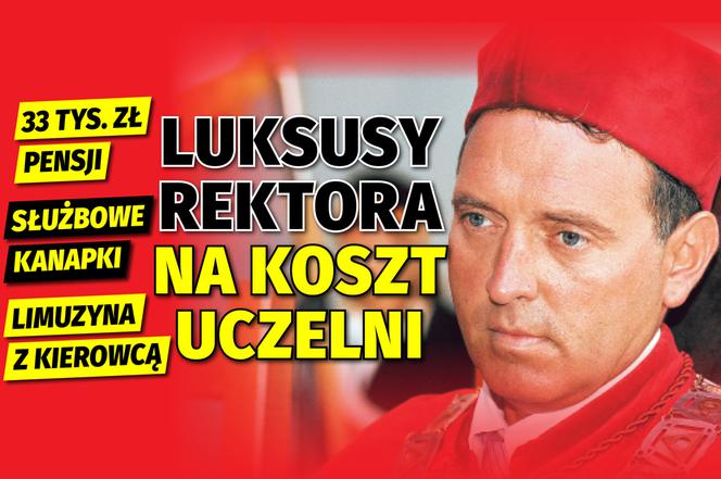 33 tys. zł pensji służbowe kanapki limuzyna z kierowcą - Luksusy rektora na koszt uczelni