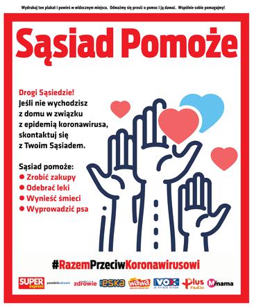 Sąsiad pomoże - plakat