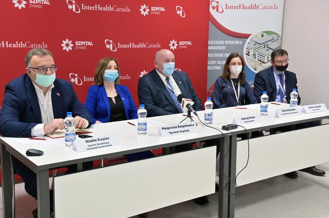konferencja prasowa w Szpitalu Żywiec