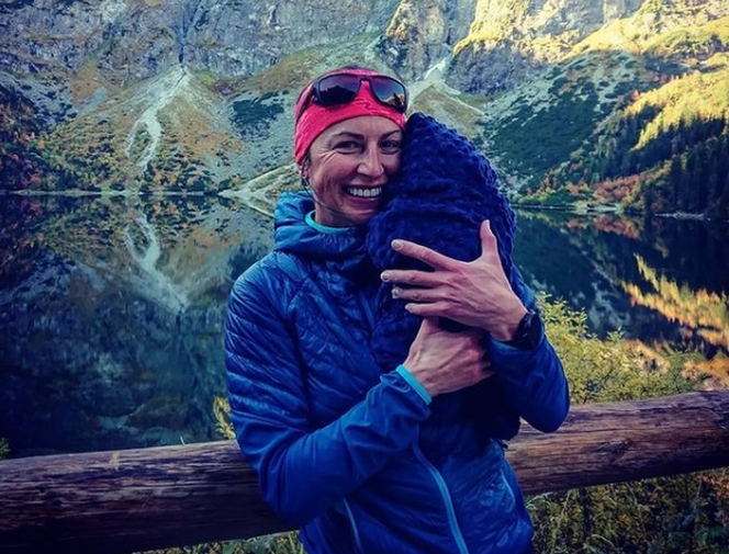 Justyna Kowalczyk z synem