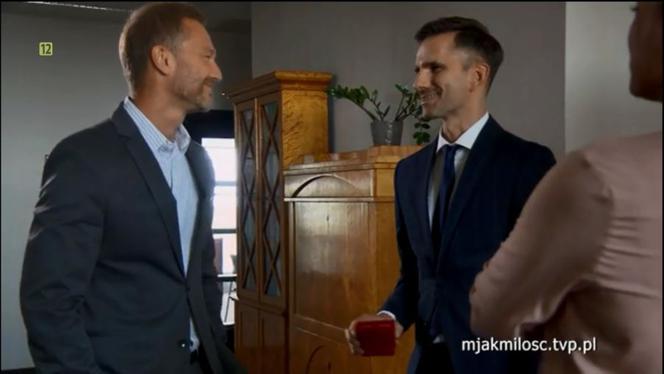 M jak miłość. Kamil (Marcin Bosak), Budzyński (Krystian Wieczorek)