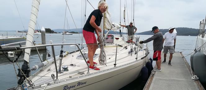 Joanna Pajkowska na starcie Sydney - Hobart