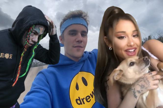 Tekashi 6ix9ine, Justin Bieber, Ariana Grande