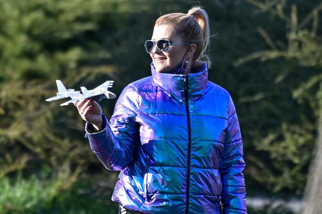 Katarzyna Skrzynecka na spacerze