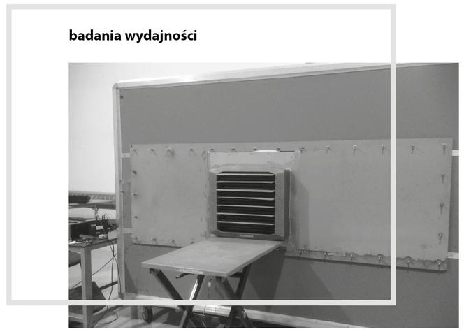 Badanie wydajności nagrzewnicy wodnej