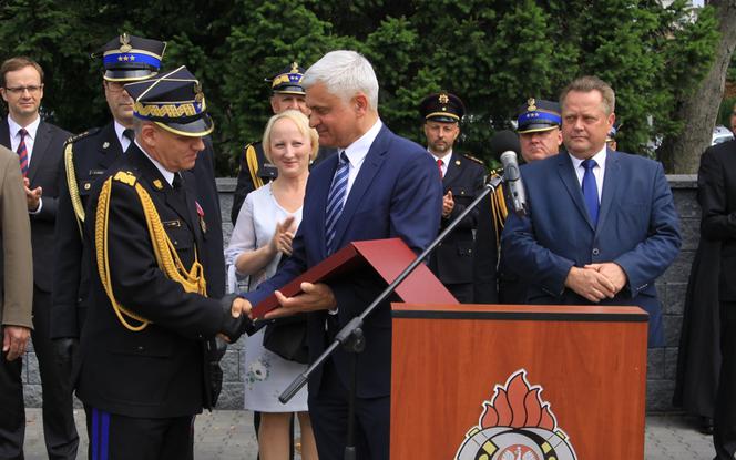 Mł. bryg. Sebastian Zdanowicz nowym szefem podlaskich strażaków