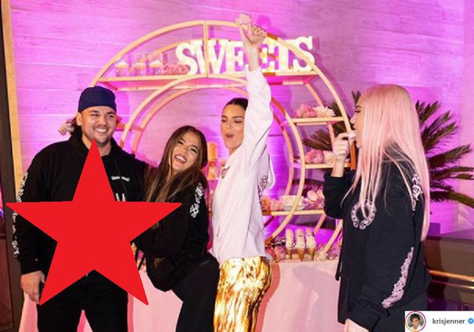 Rob Kardashian z siostrami
