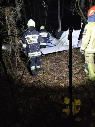 Wypadek awionetki pod Warszawą