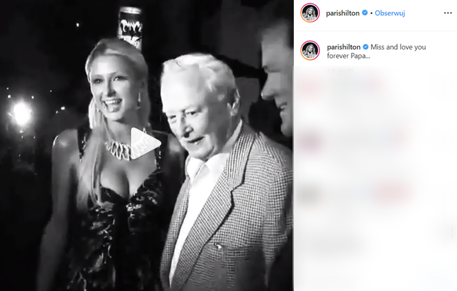 Paris Hilton żegna dziadka