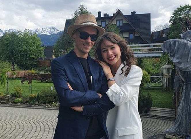 Piotr Żyła i Marcelina Ziętek