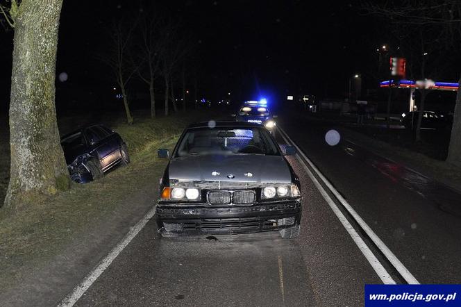 Zderzenie dwóch samochodów BMW