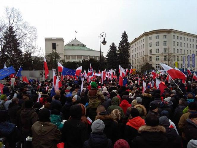 Manifestacja pod Sejmem