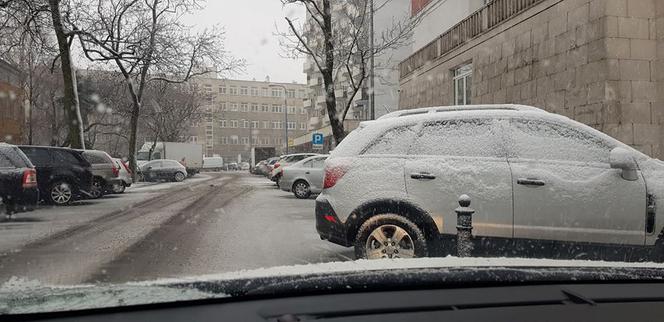 Pierwszy śnieg w 2020 roku w Warszawie