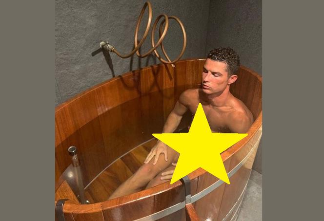 Cristiano Ronaldo w wannie