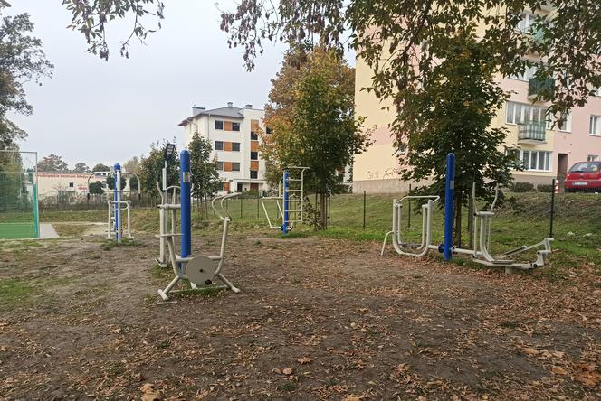Siłownia plenerowa dostepna również w Tarpnie