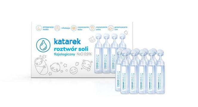 Katarek - sól fizjologiczna