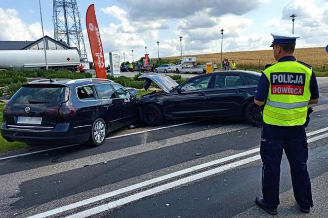 Wypadek na trasie wojewódzkiej nr 212