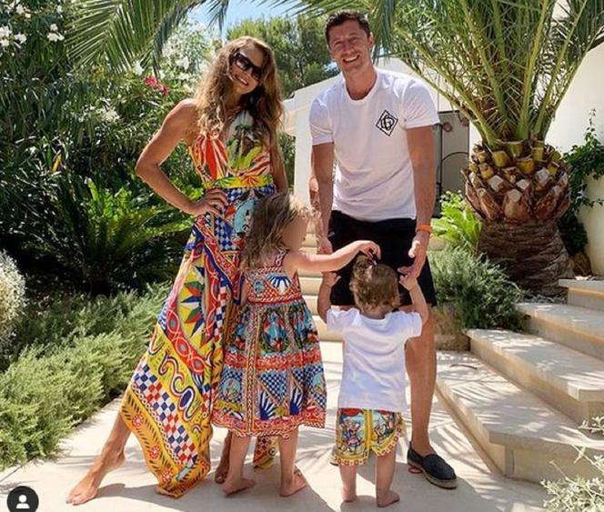 Robert Lewandowski, Anna Lewandowska, Klara Lewandowska, Laura Lewandowska
