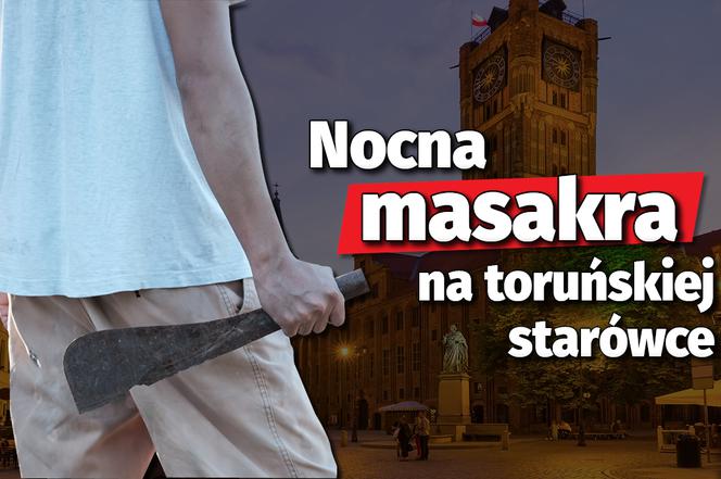 Grafika masakra na toruńskiej starówce