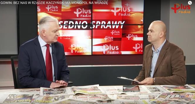 Jarosław Gowin w Sednie Sprawy: Bez nas w rządzie Kaczyński ma monopol na władzę