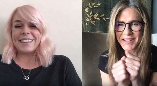 Jennifer Aniston i pielęgniarka z koronawirusem