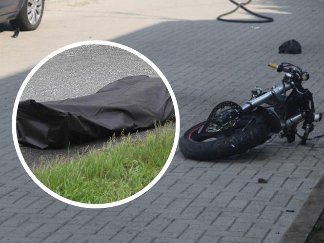 Młody motocyklista zginął na miejscu. Potworny wypadek w Siedlcach