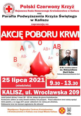 Podziel się krwią! 25 lipca odbędzie się kolejna akcja poboru krwi