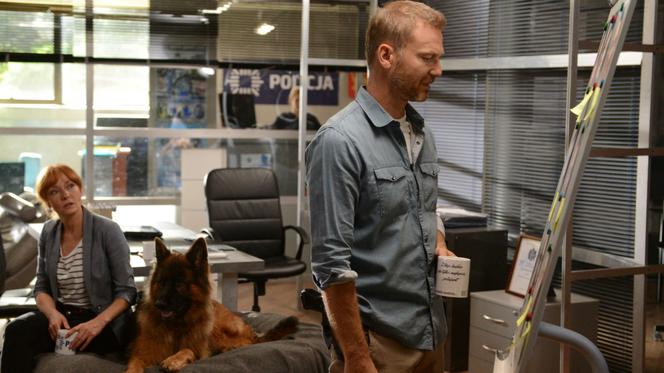 Komisarz Alex 13 sezon odc. 161. Lucyna (Magdalena Walach), Piotr Górski (Krystian Wieczorek)