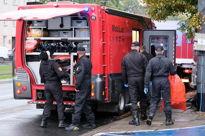 Alarm bombowy na Pradze-Południe